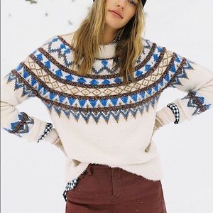 Anthropologie fair isle sweater